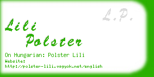 lili polster business card